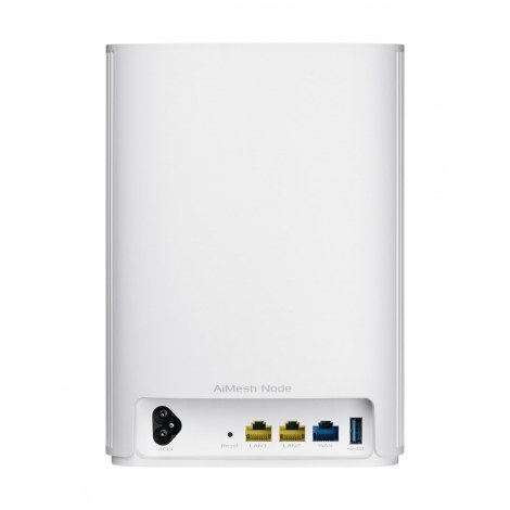 Asus | ZenWiFi AX Hybrid (XP4) (1pk White) | 802.11ax | 574+1201 Mbit/s | 10/100/1000 Mbit/s | Ethernet LAN (RJ-45) ports 2 | Me - 6
